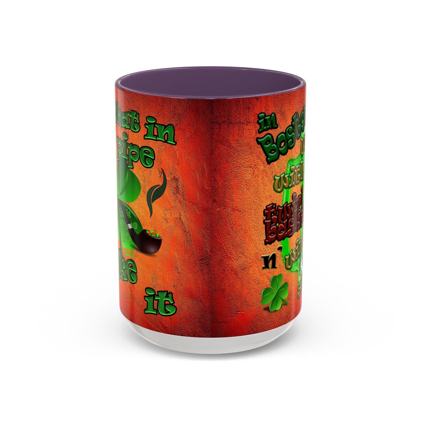 celtics logo - Accent Mug (burnt orange)