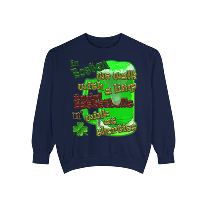 celtics logo - Unisex Garment-Dyed Sweatshirt