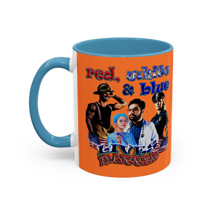 rw&b lives matter - Accent Mug (crusta)