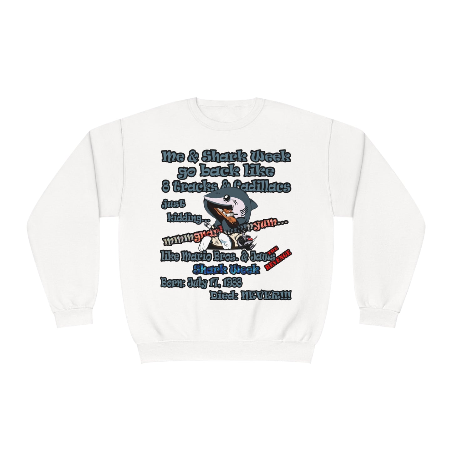 shark week - Unisex NuBlend® Crewneck Sweatshirt