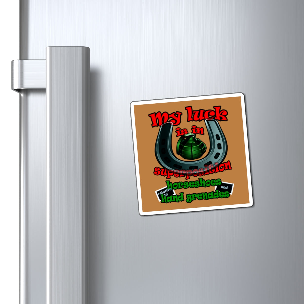 my luck - Magnets - (light brown)