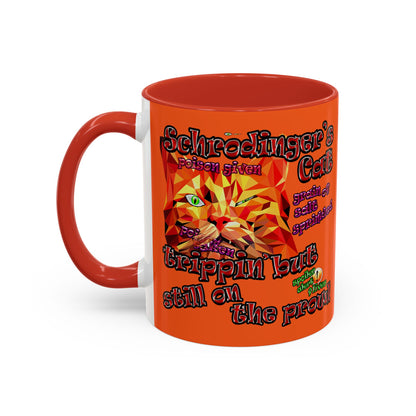 schrodinger's cat - Accent Mug (orange)