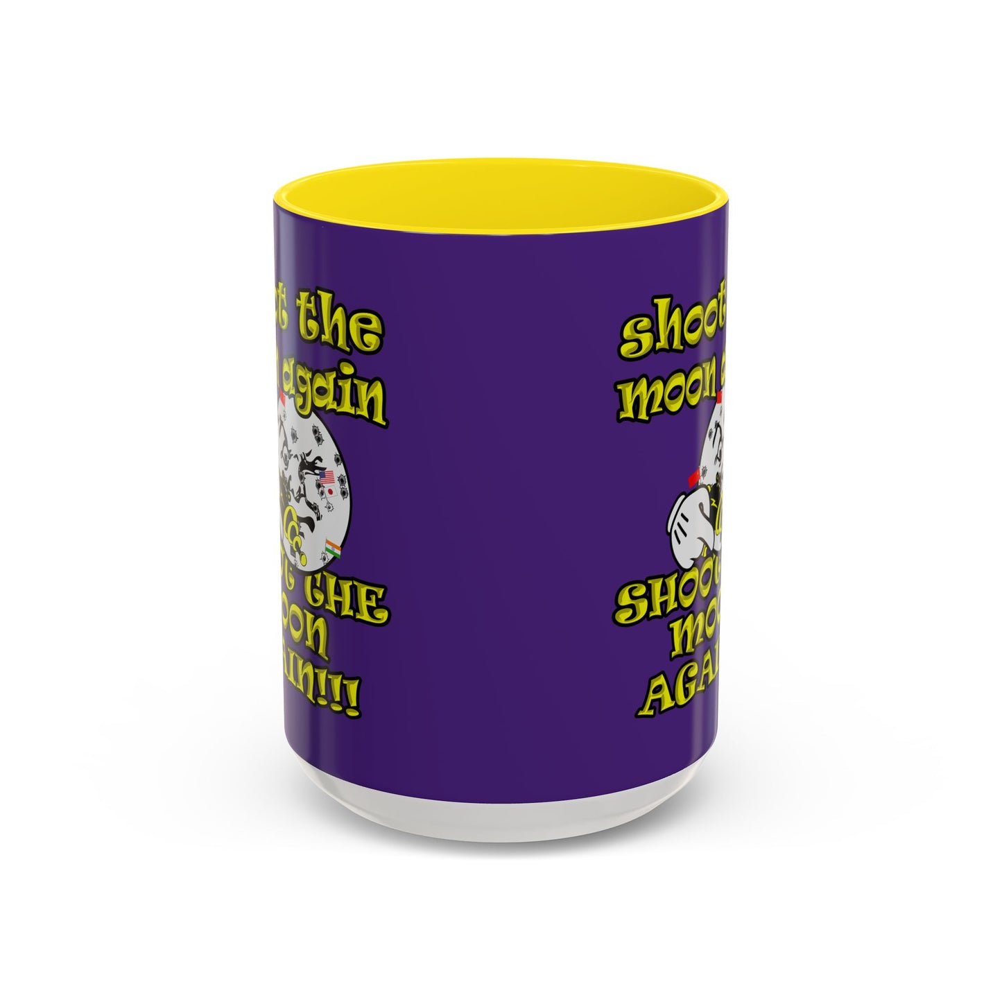shoot the moon again - Accent Mug (purple)