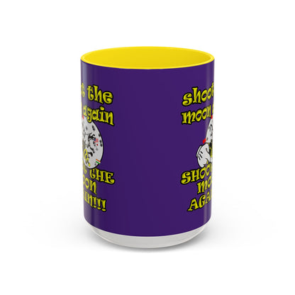 shoot the moon again - Accent Mug (purple)