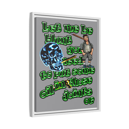 og - framed canvas art (grey)