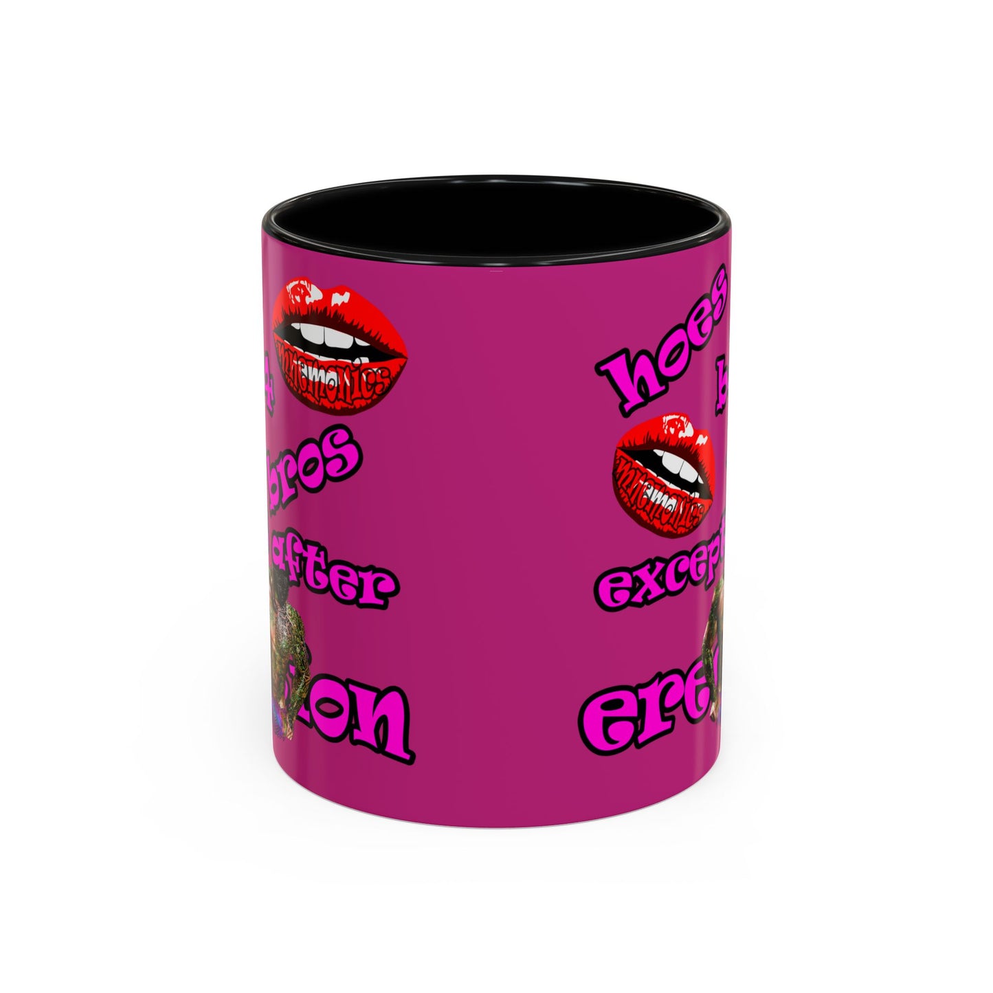 hoes b4 bros - Accent Mug (pink)