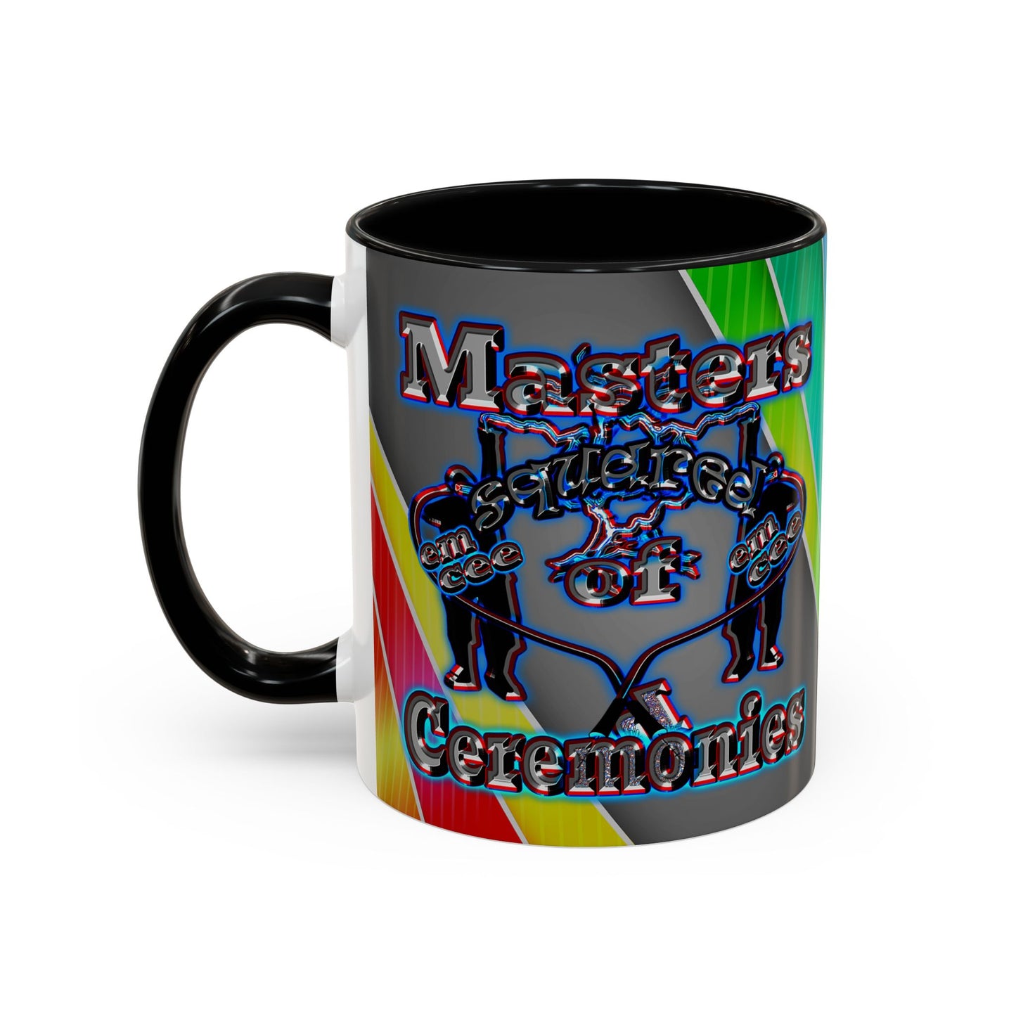 em cee squared - Accent Mug (rainbow split)