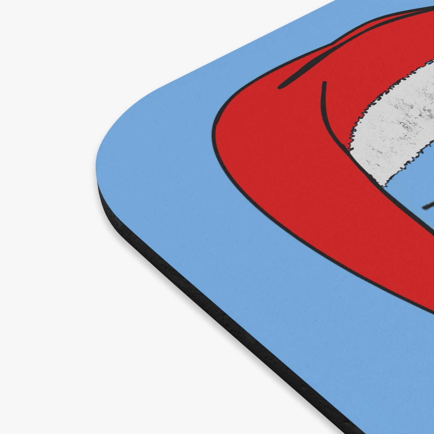 santa's shoes - Mouse Pad (Rectangle) (light blue)