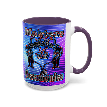 em cee squared - Accent Mug (purple wave)