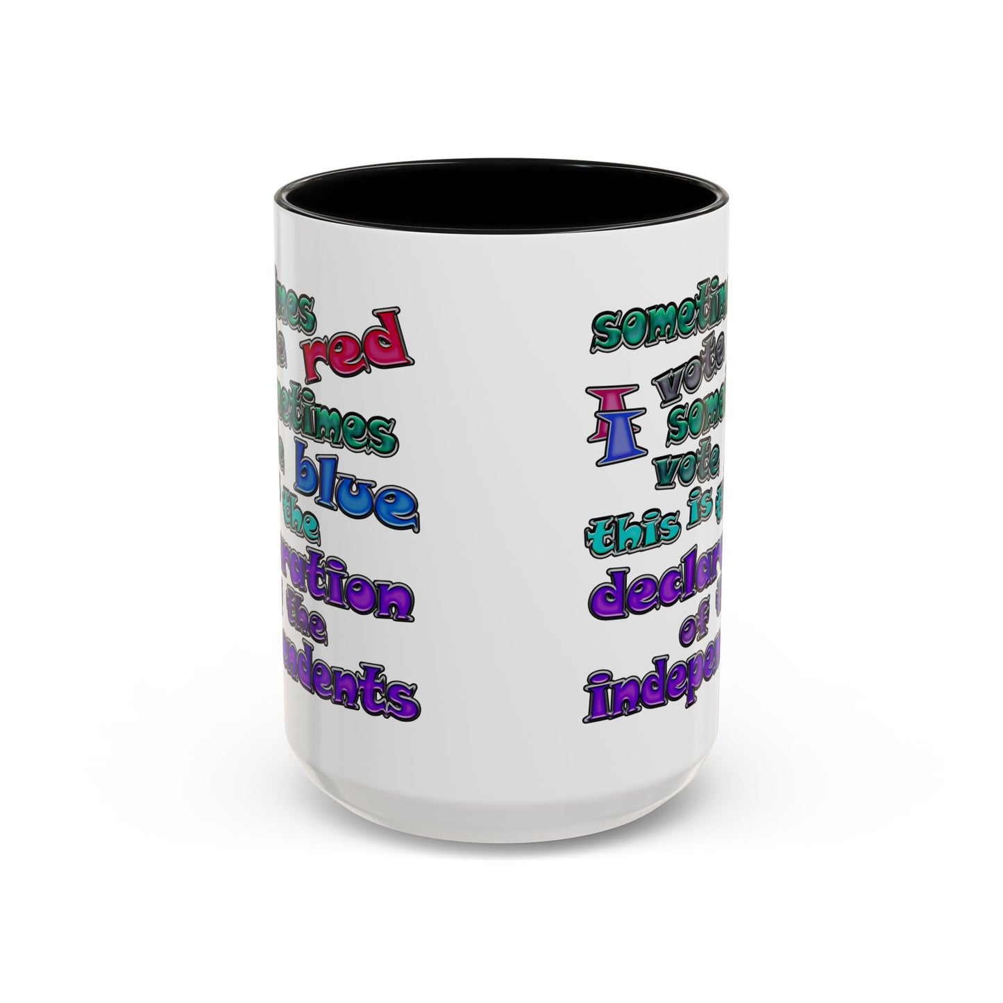 declaration of the independents - Accent Mug (white)