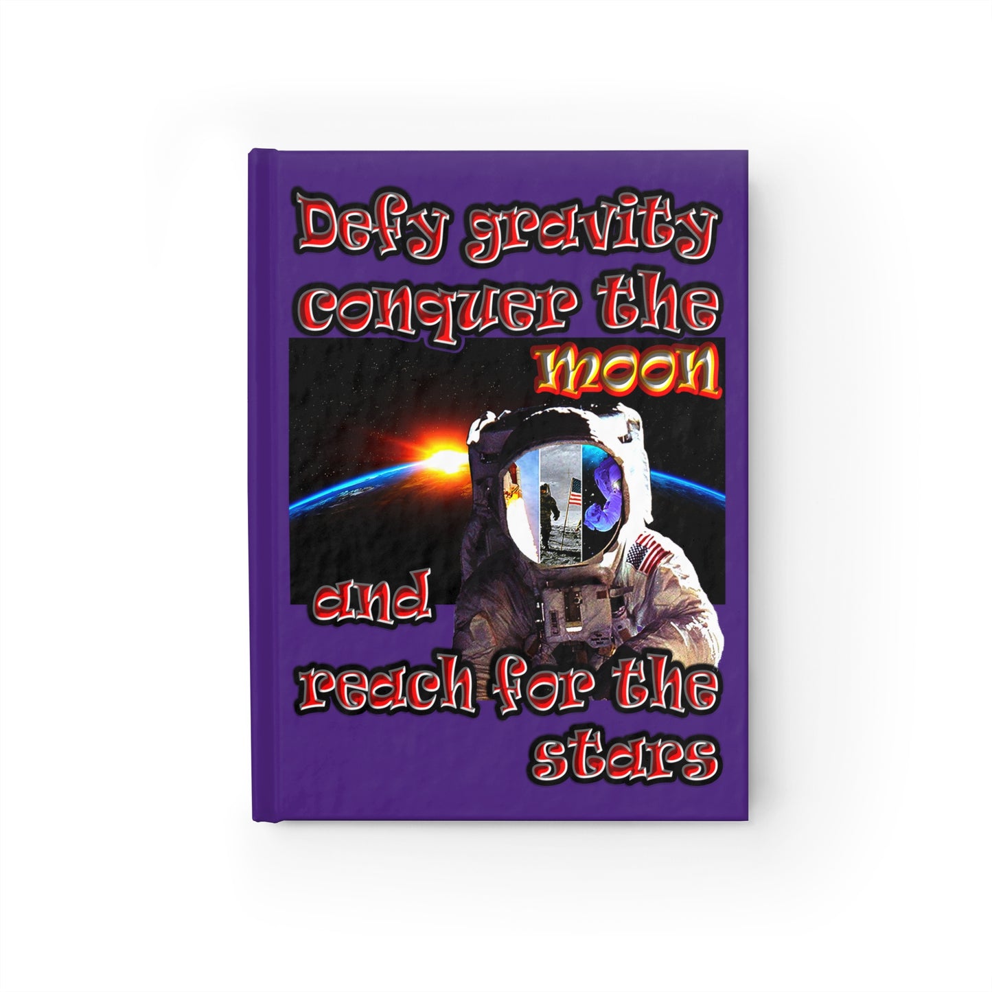 defy conquer reach - journal-blank (purple)