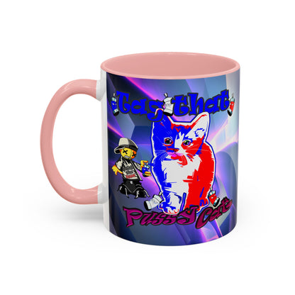 tag that - Accent Mug (grey-pink wave)