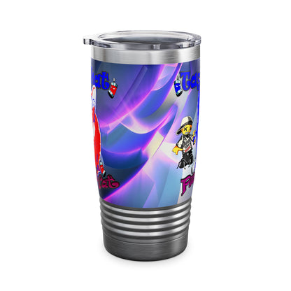 tag that - Ringneck Tumbler, 20oz (grey-pink wave)