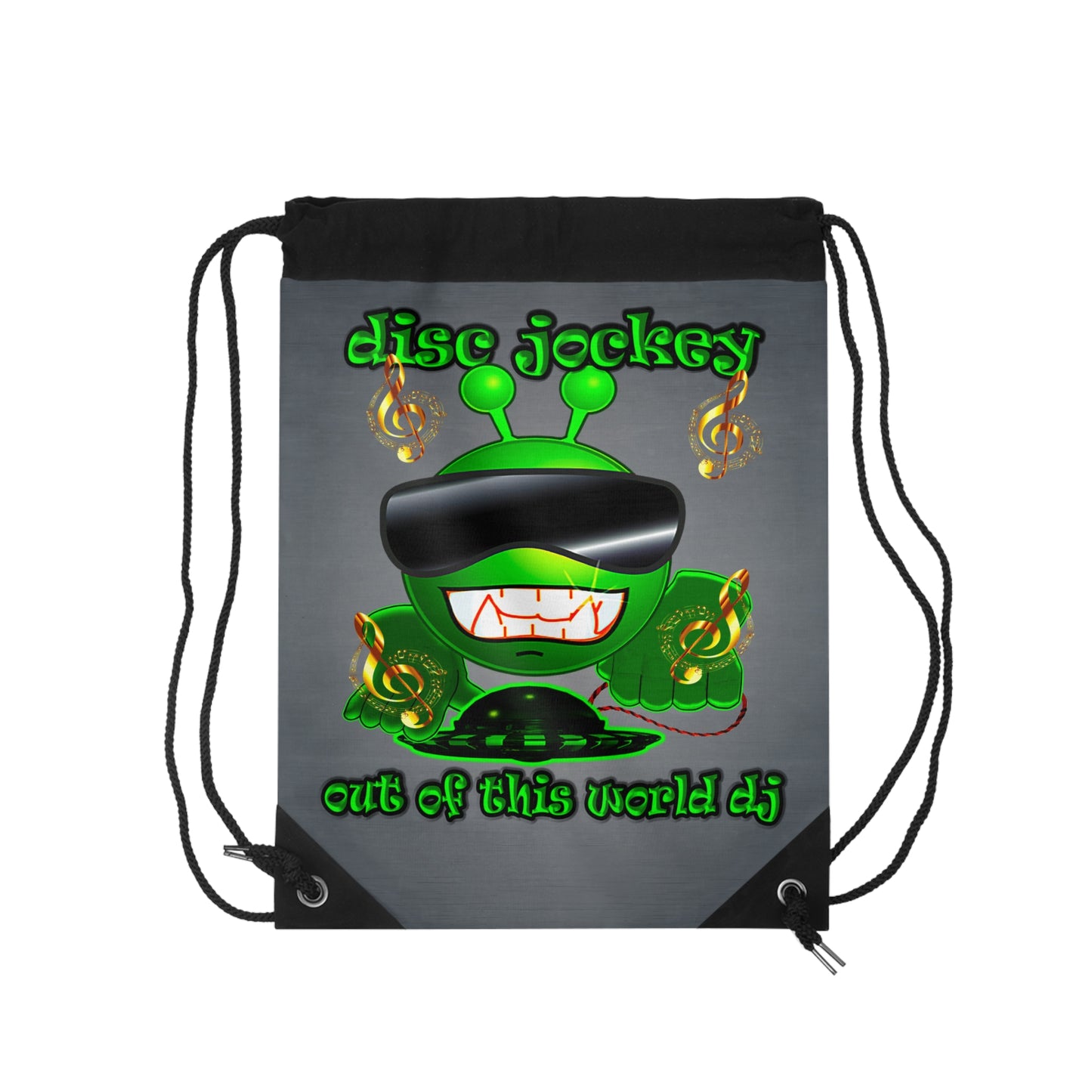 disc jockey - Drawstring Bag (grey-light grey)