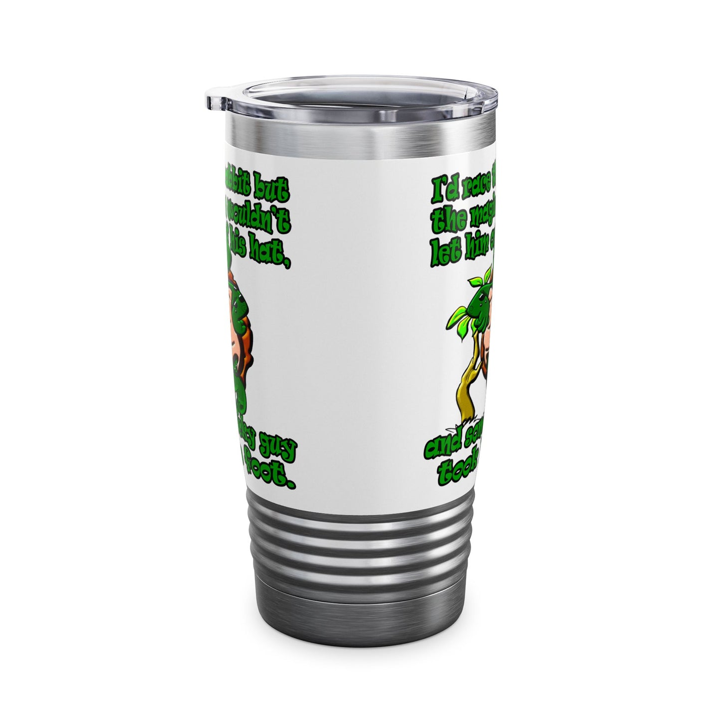 turtle race - Ringneck Tumbler, 20oz (white)