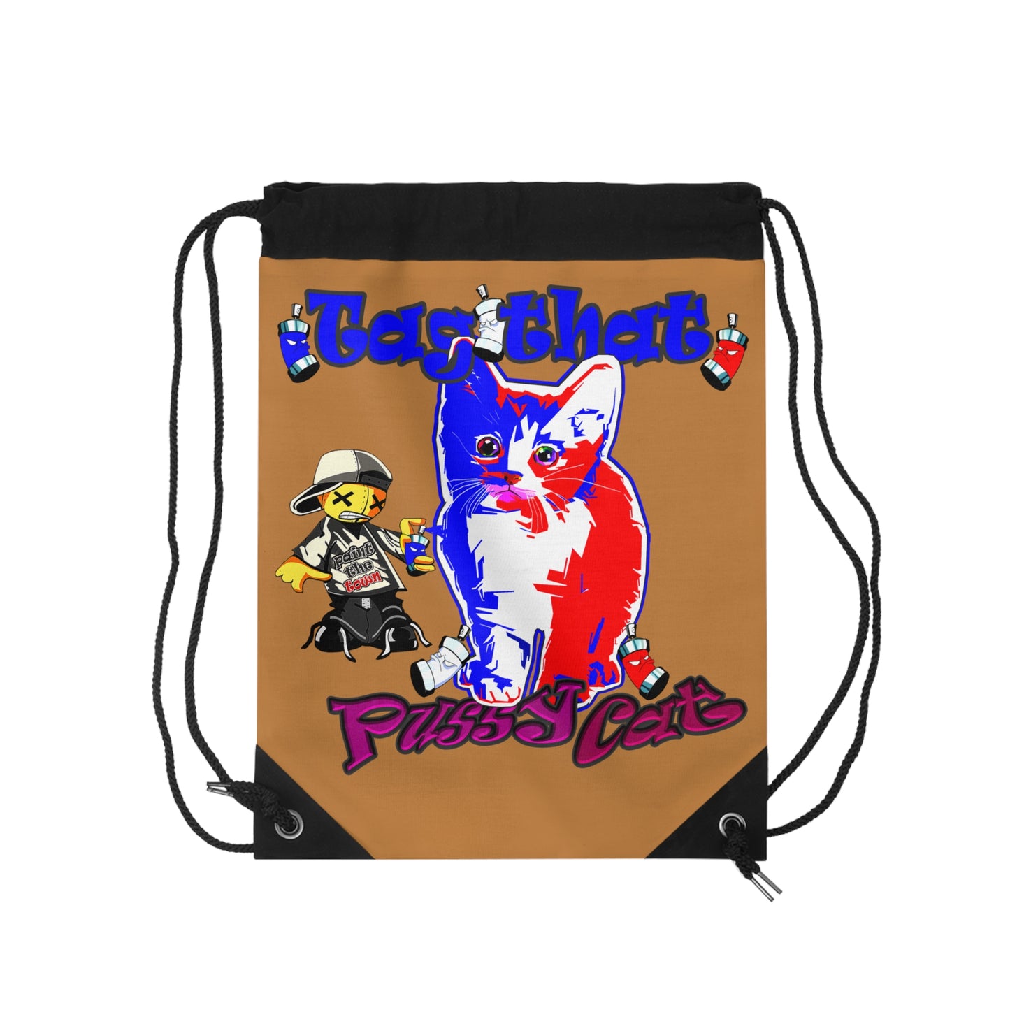 tag that - Drawstring Bag (light brown)