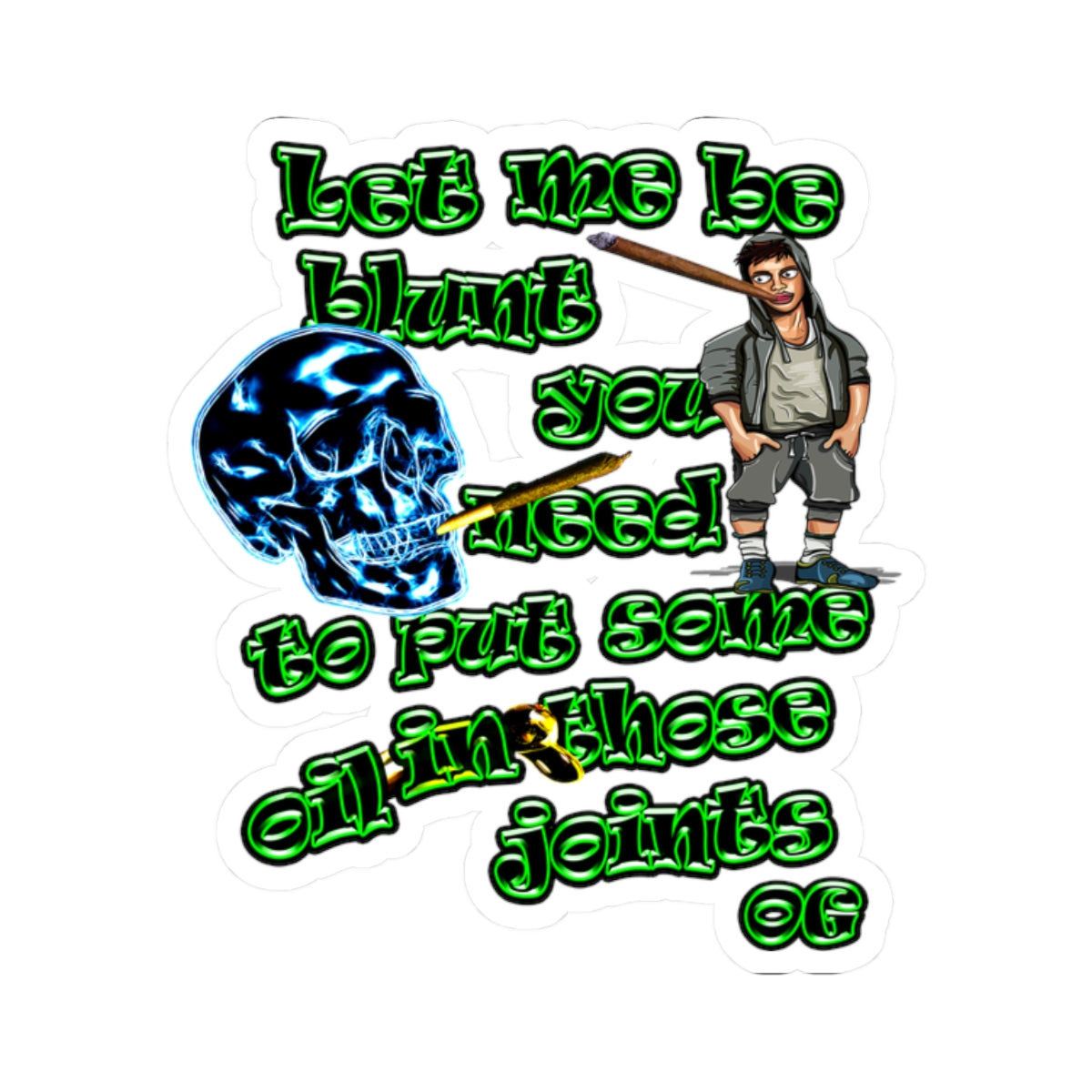 og - Kiss-Cut Stickers