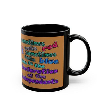 declaration of the independents - Black Mug (light brown)