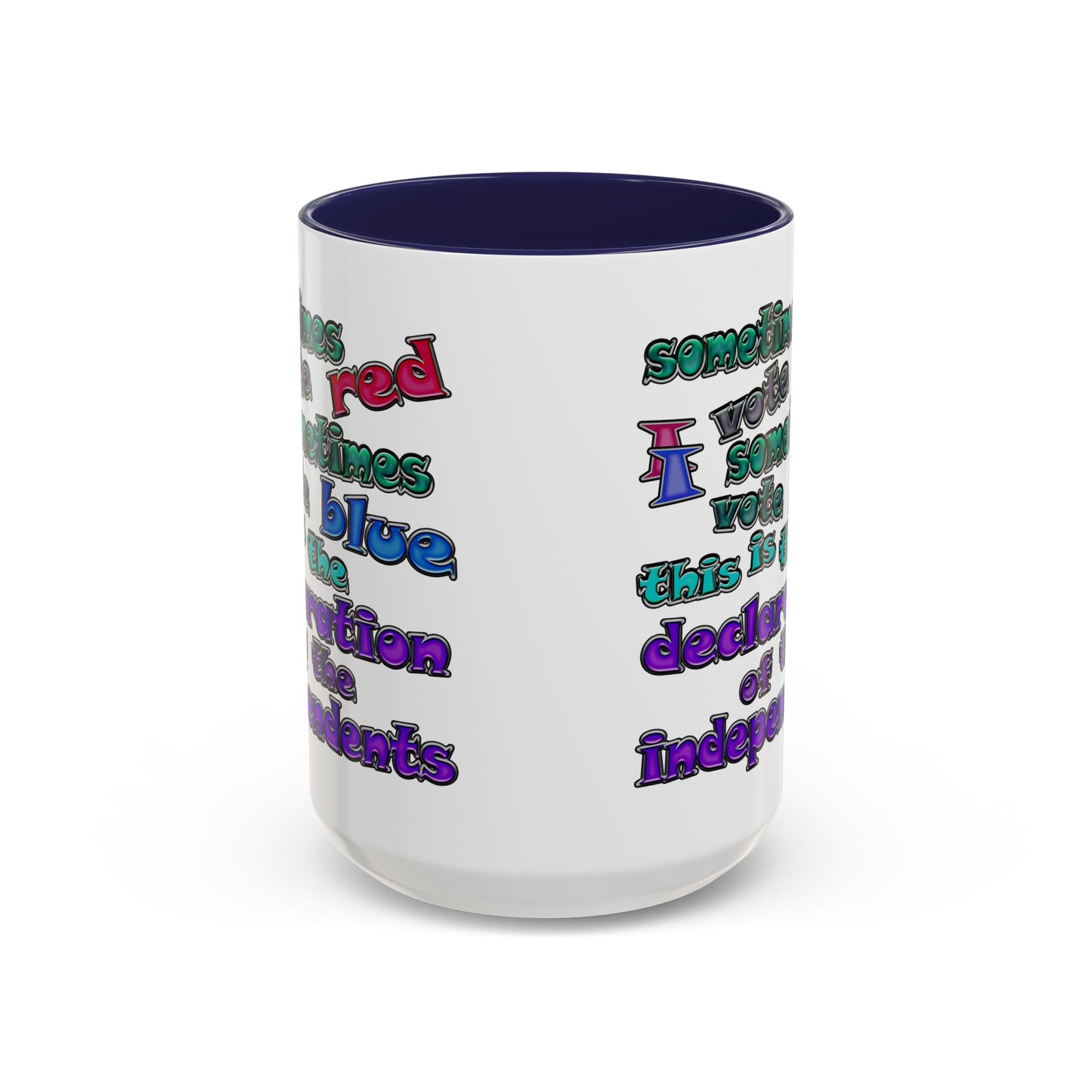 declaration of the independents - Accent Mug (white)