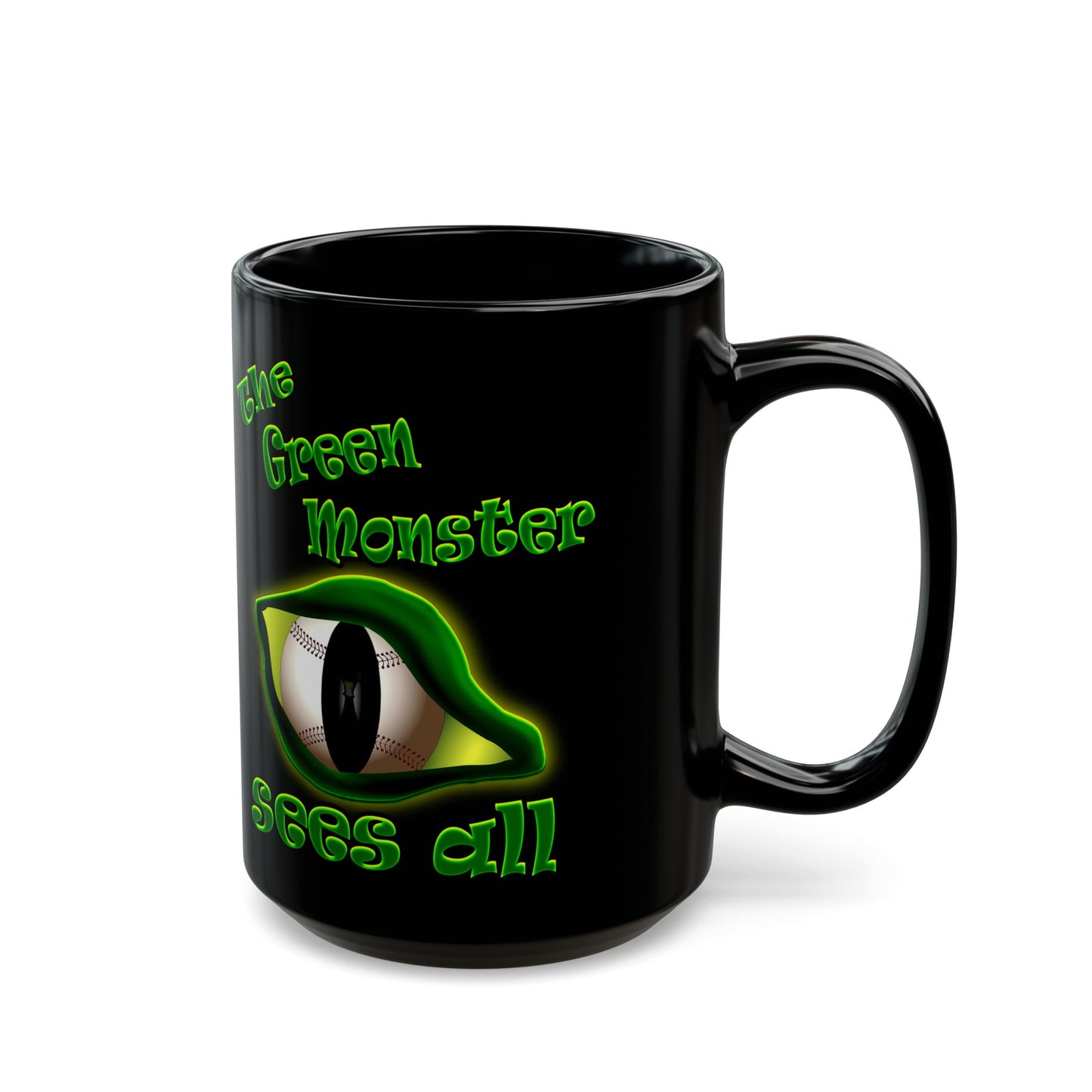 green monster - Black Mug (black)