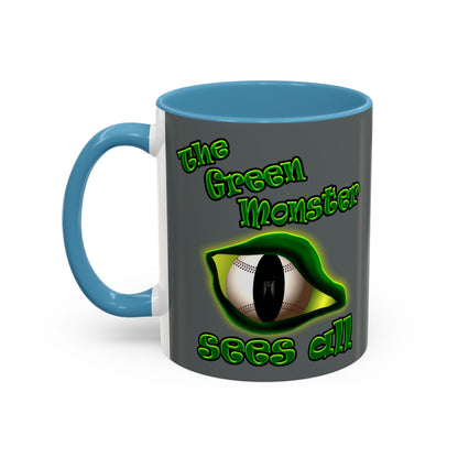 green monster - Accent Mug (dark grey)