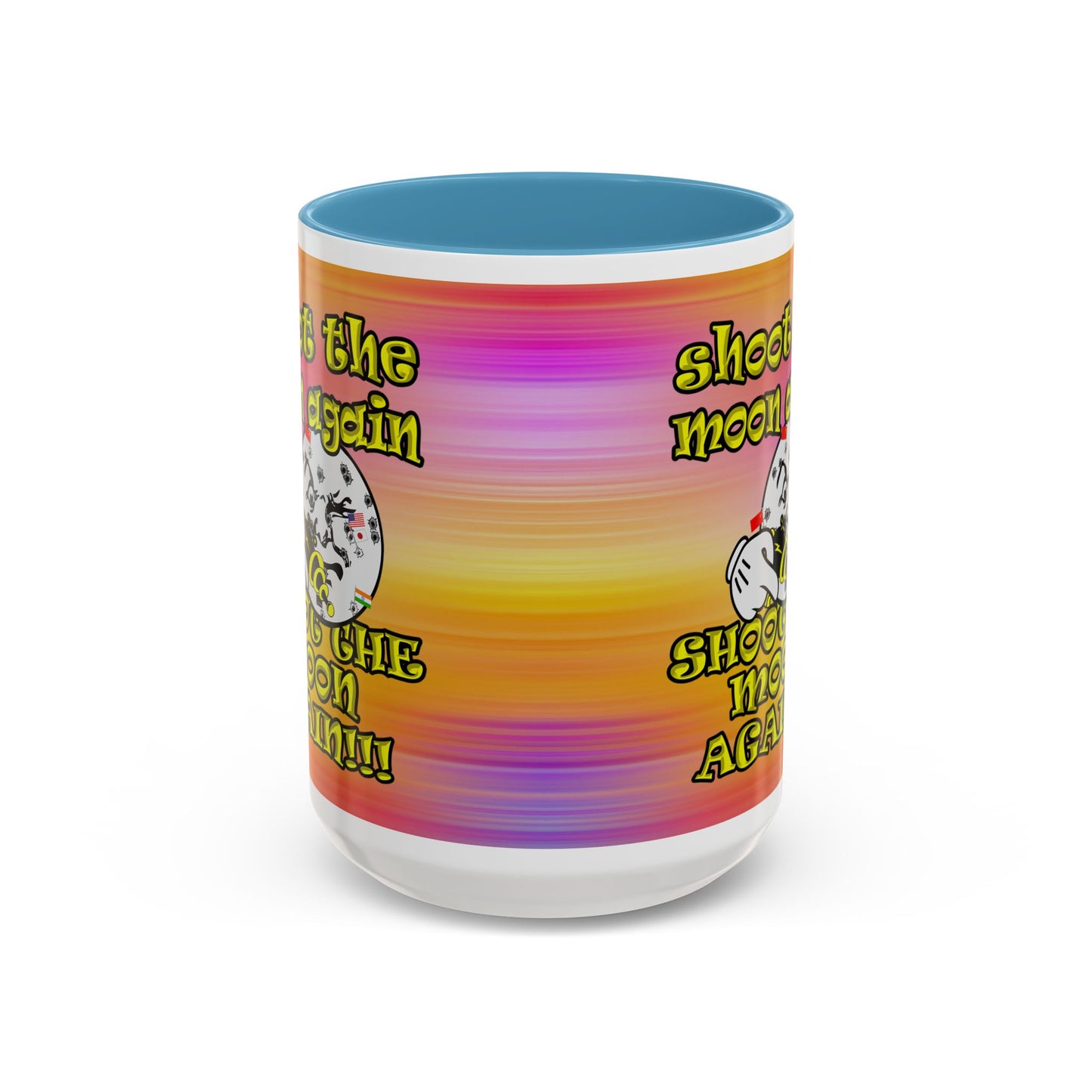 shoot the moon again - Accent Mug (color blur)