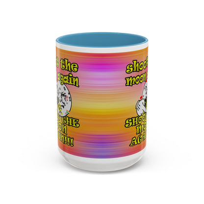 shoot the moon again - Accent Mug (color blur)