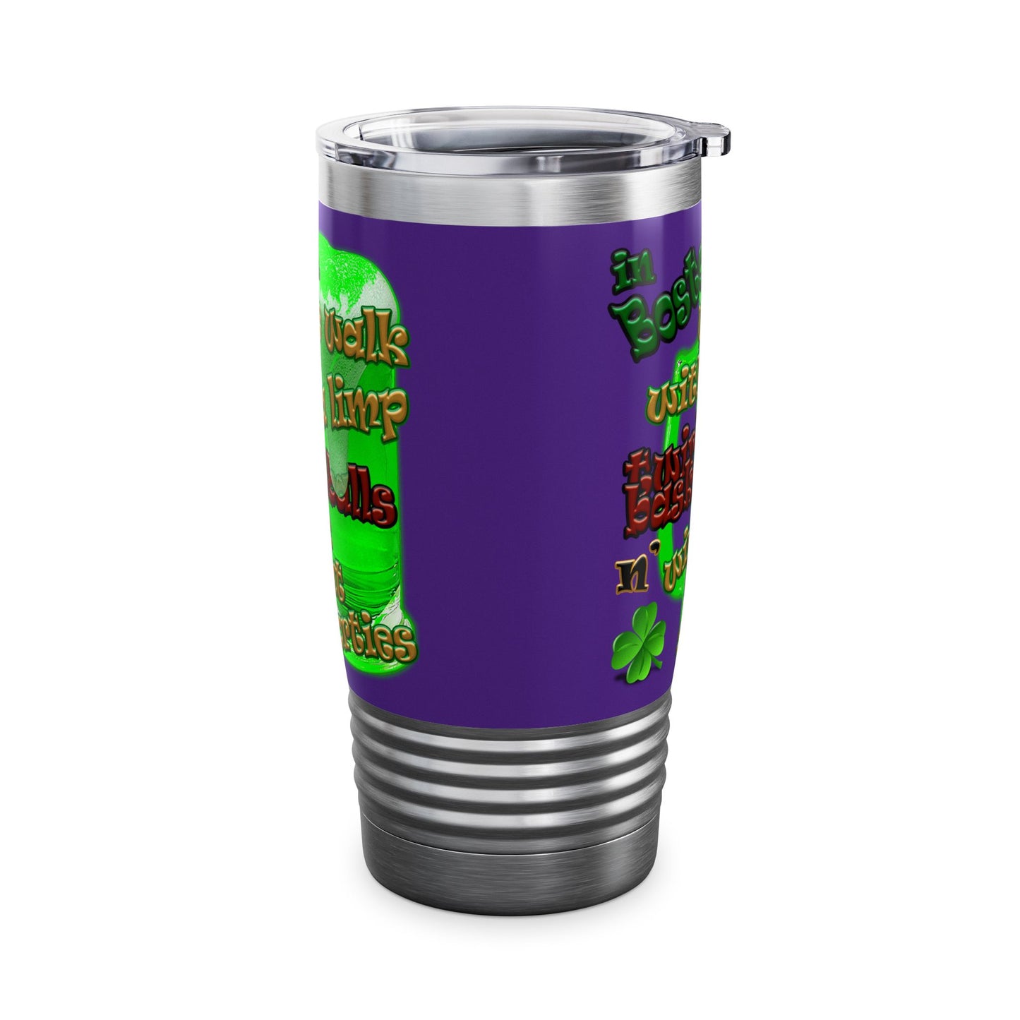 celtics logo - Ringneck Tumbler, 20oz (purple)