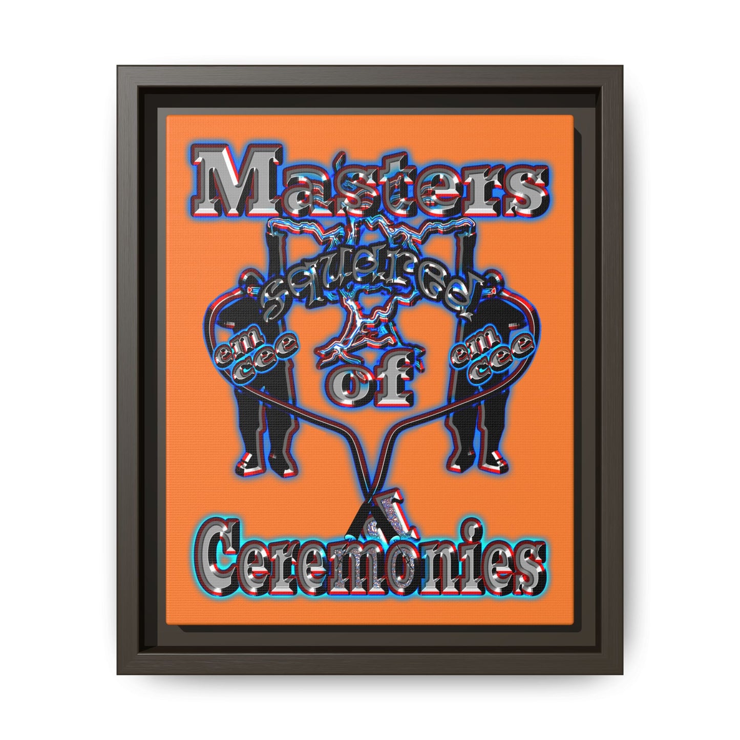 em cee squared - framed canvas art (crusta)