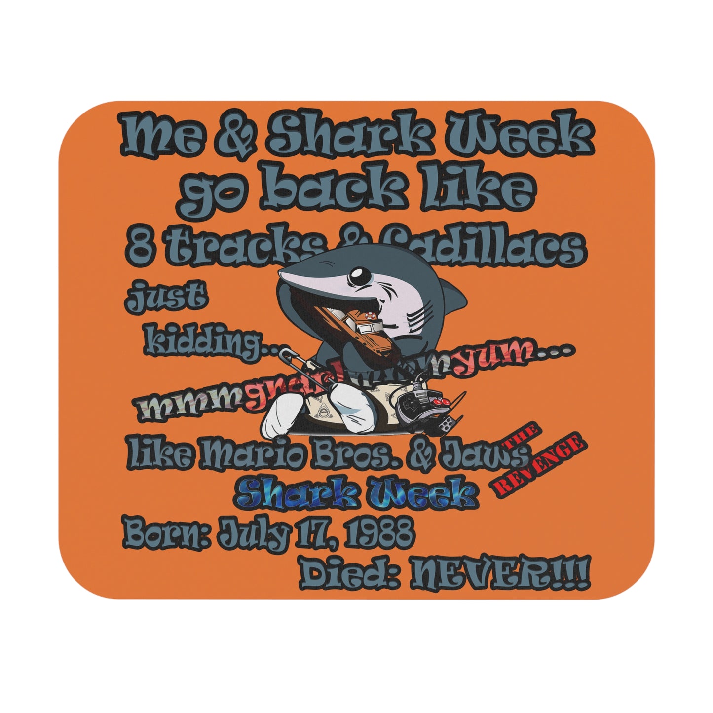shark week - Mouse Pad (Rectangle) - (crusta)