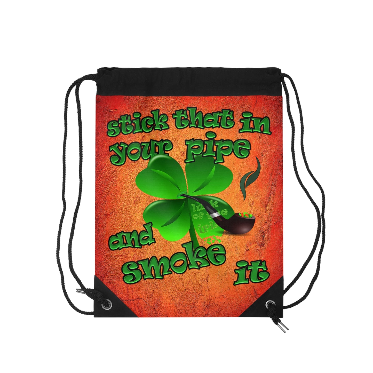 celtics logo - Drawstring Bag (burnt orange)