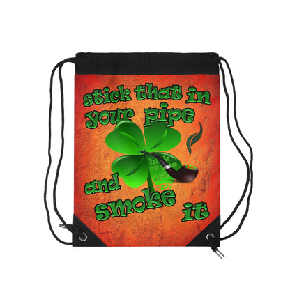 celtics logo - Drawstring Bag (burnt orange)