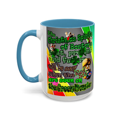christmas spirits of boston - Accent Mug (rainbow split)