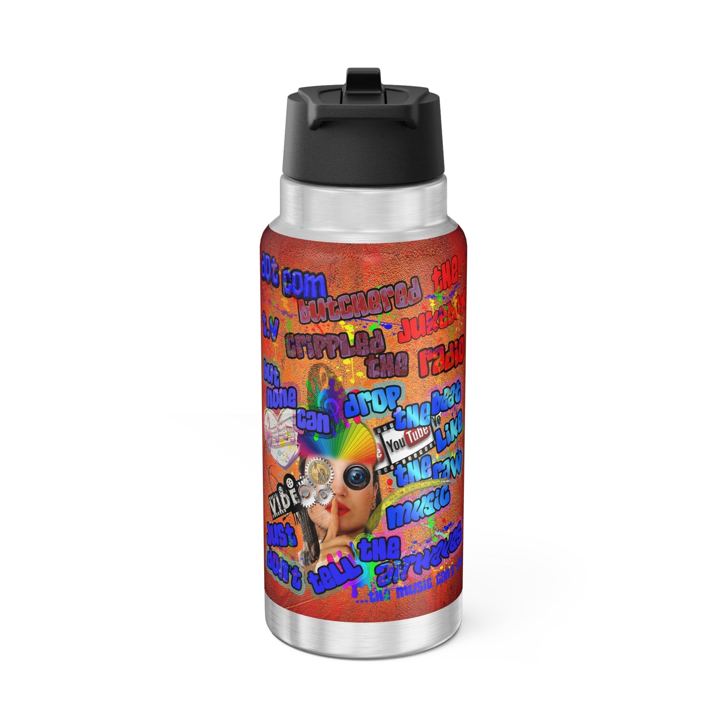 drop the beat - Gator Tumbler, 32oz  (burnt orange)