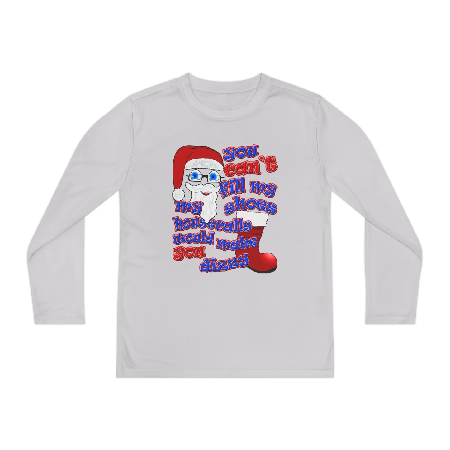 santa's shoes - Youth Long Sleeve Competitor Tee
