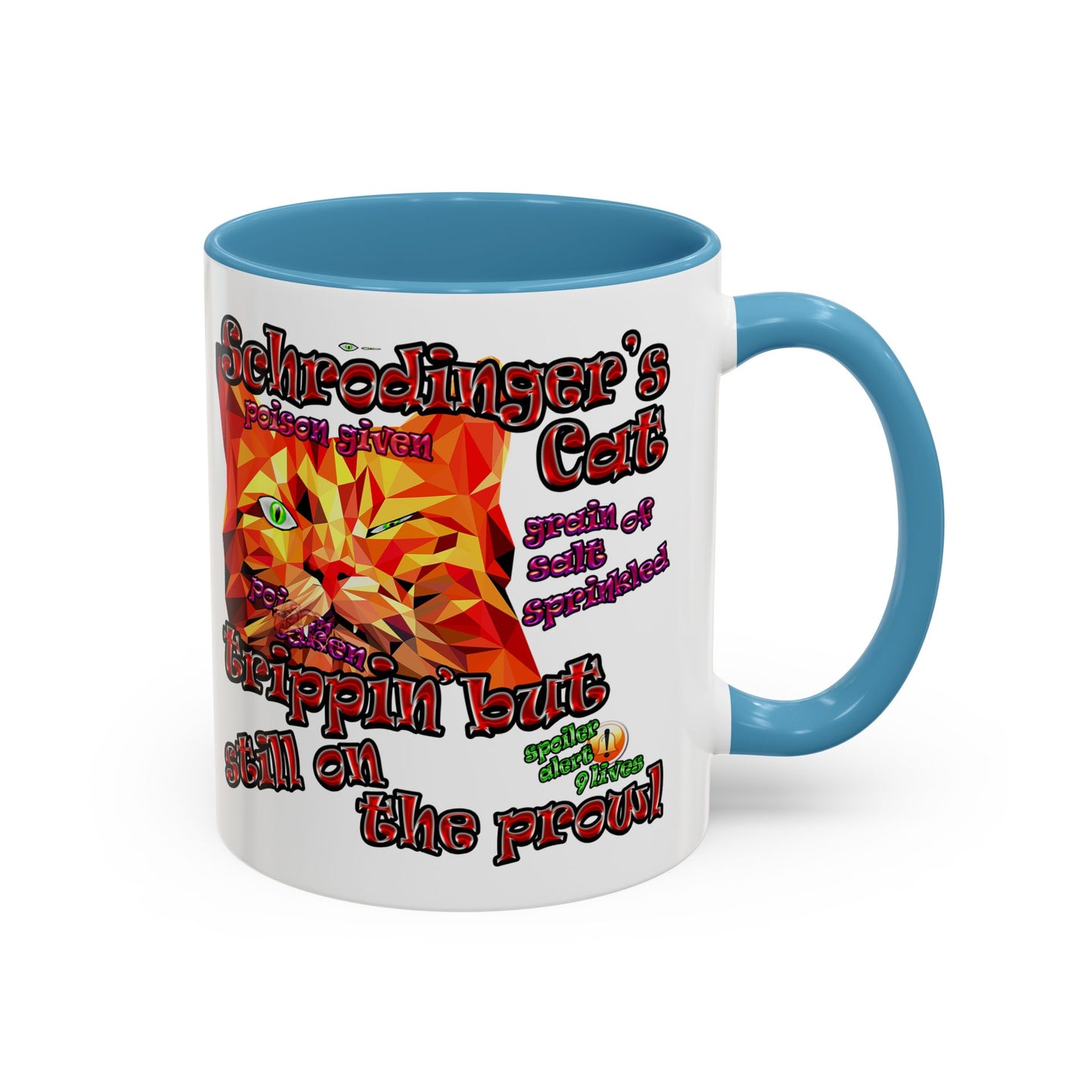 schrodinger's cat - Accent Mug (white)