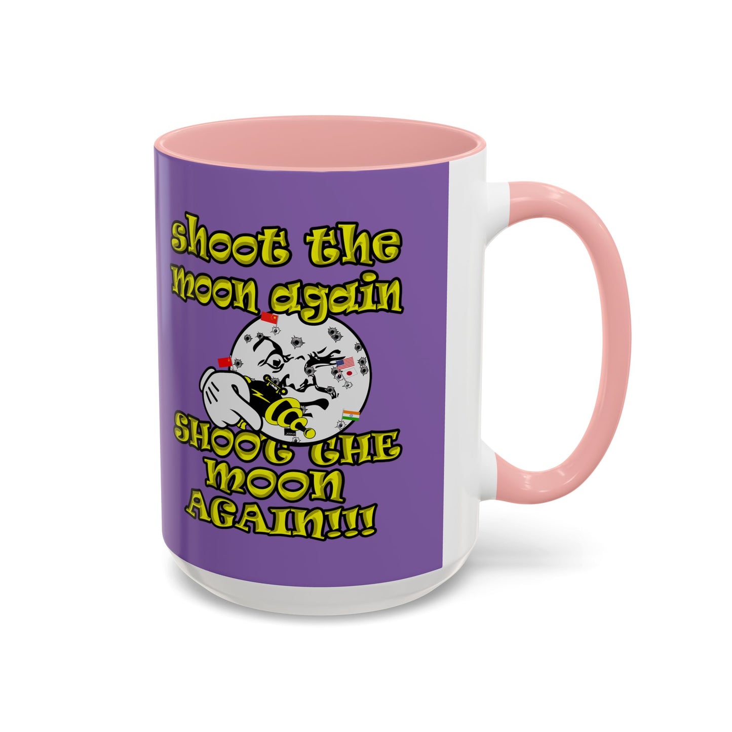 shoot the moon again - Accent Mug (light purple)