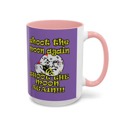 shoot the moon again - Accent Mug (light purple)