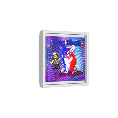 tag that - framed canvas art (purple wave)