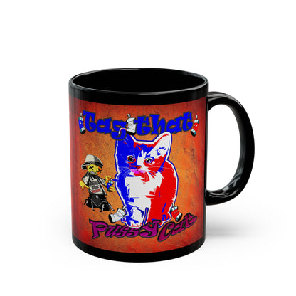 tag that - Black Mug (burnt orange)