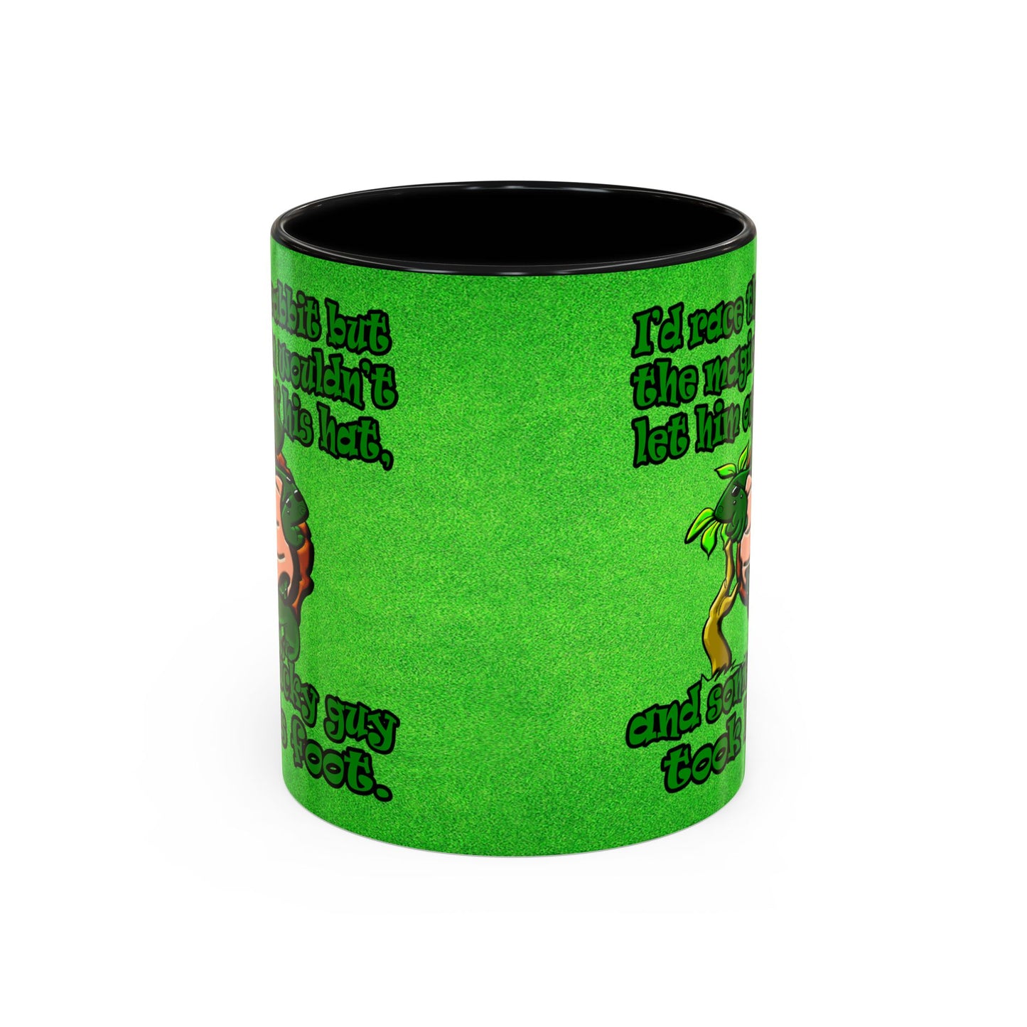 turtle race - Accent Mug (green turf)
