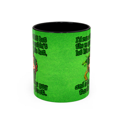 turtle race - Accent Mug (green turf)