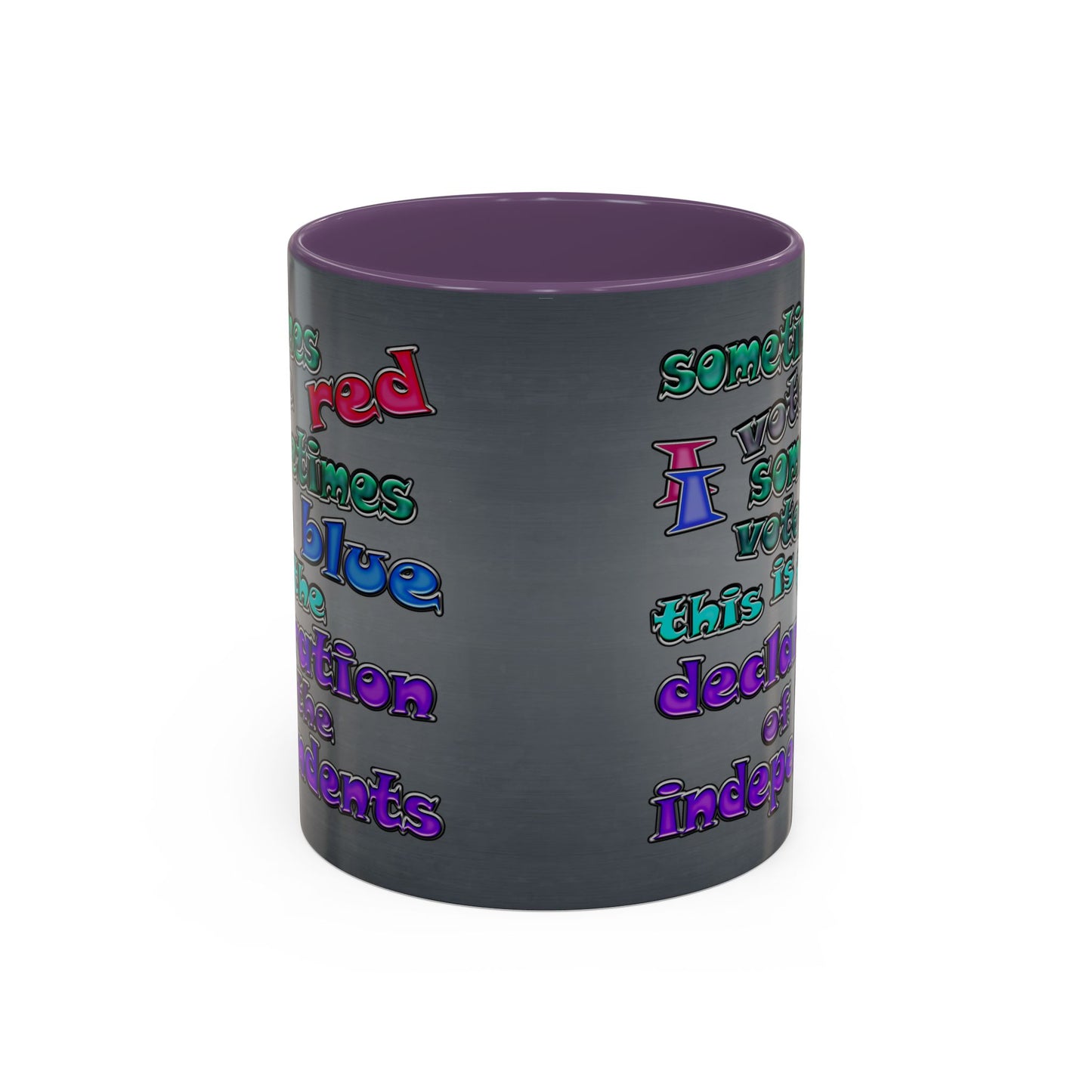 declaration of the independents - Accent Mug (grey-light grey)