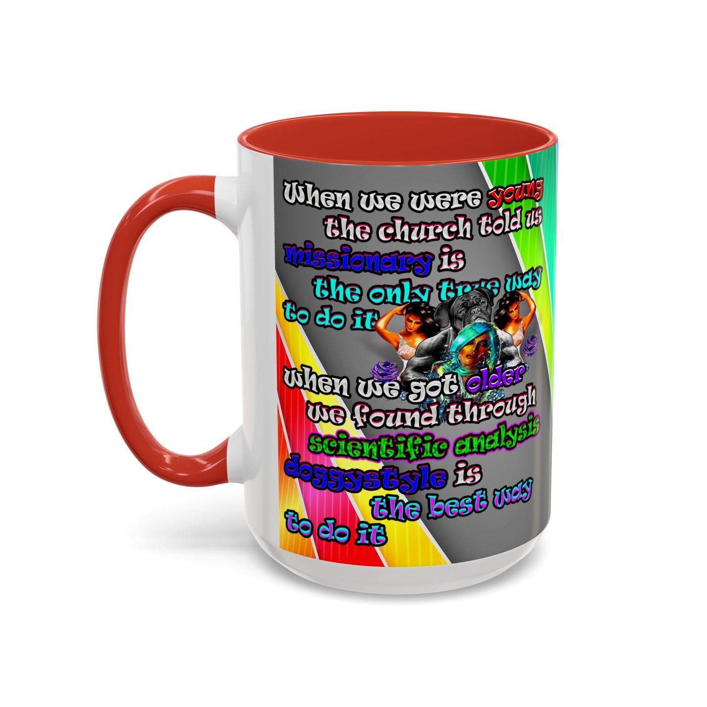 doggystyle - Accent Mug (rainbow split)
