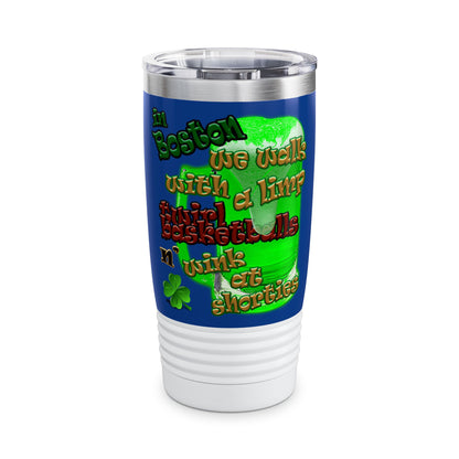celtics logo - Ringneck Tumbler, 20oz (dark blue)