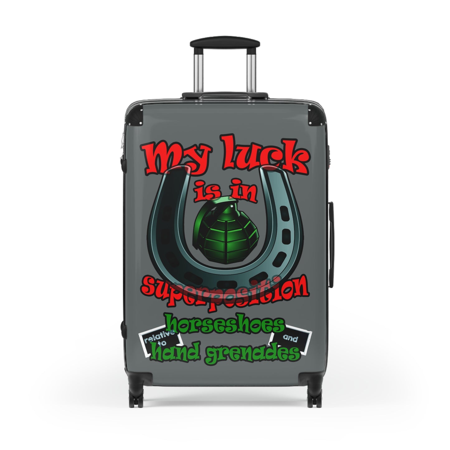 my luck - Suitcase (dark grey)