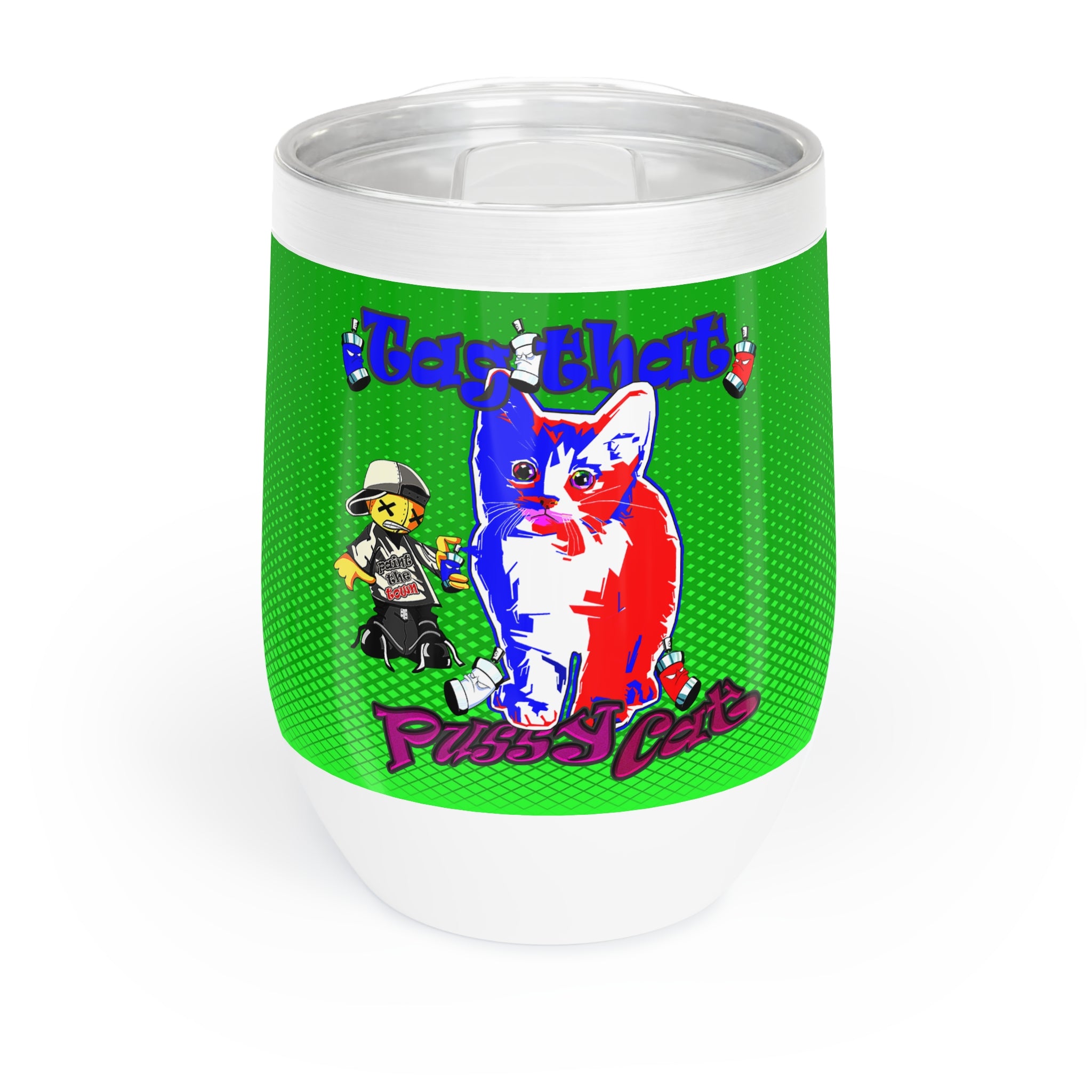tag that - Chill Wine Tumbler (logo green)