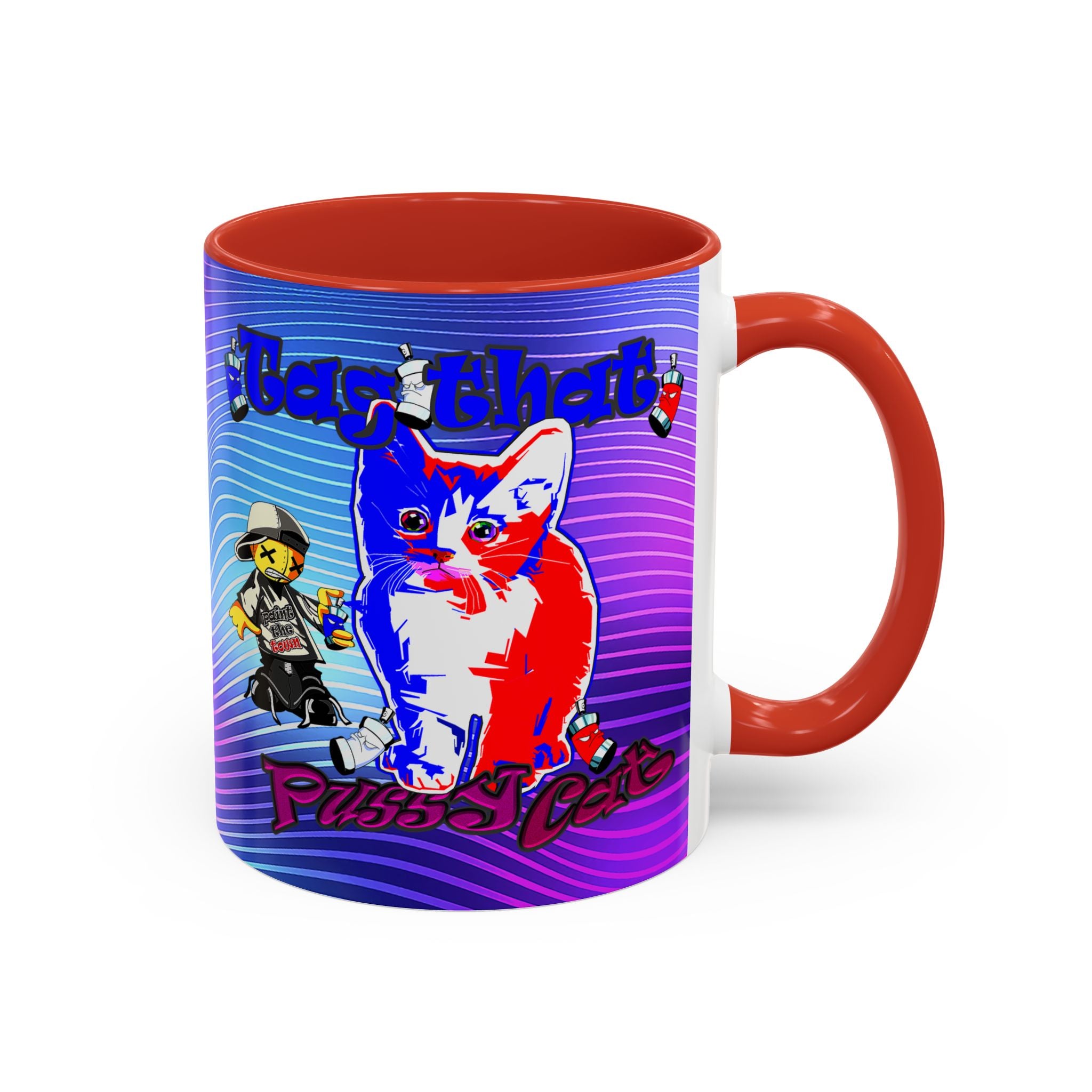 tag that - Accent Mug (purple wave)