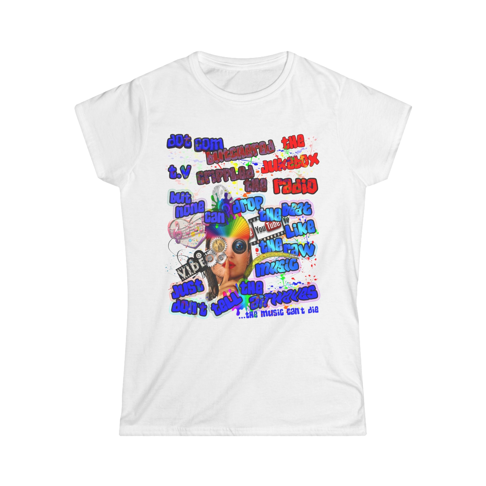 drop the beat - Women's Softstyle Tee