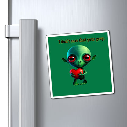 I don't care that your grey - Magnets - (dark green)